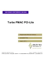 Предварительный просмотр 1 страницы Delta Tau Turbo PMAC PCI-Lite Hardware Reference Manual