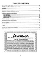 Preview for 2 page of Delta 1'' BELT SANDER 31-050 Instruction Manual