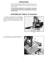 Preview for 5 page of Delta 1'' BELT SANDER 31-050 Instruction Manual