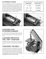 Preview for 8 page of Delta 1'' BELT SANDER 31-050 Instruction Manual