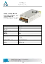 Preview for 2 page of Delta 12V/20A/P User Manual