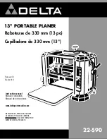 Delta 13" PORTABLE PLANER 22-590 Instruction Manual preview