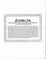 Preview for 20 page of Delta 15'' scroll saw Instruction Manual