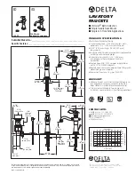 Предварительный просмотр 1 страницы Delta 15955 Specification Sheet