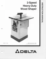 Delta 2-speed heavy-duty wood shaper Instruction Manual preview