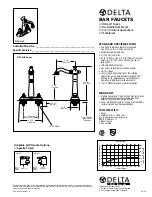 Предварительный просмотр 1 страницы Delta 2155-LHP Specification Sheet