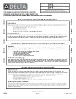 Предварительный просмотр 1 страницы Delta 21C Series Installation Instructions