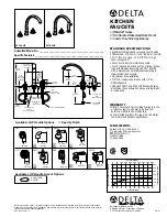 Предварительный просмотр 1 страницы Delta 2274-LHP Specification Sheet