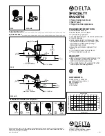 Delta 2302-LHP Specification Sheet preview