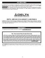 Preview for 16 page of Delta 31-481 Operating Instructions And Parts Manual