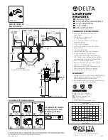 Delta 3530-LHP Specification Sheet предпросмотр