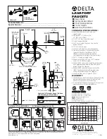 Предварительный просмотр 1 страницы Delta 3543-LHP Specification Sheet