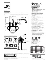 Delta 3583-LHP Specification Sheet предпросмотр