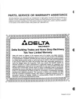 Предварительный просмотр 24 страницы Delta 36-205 Instruction Manual