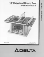 Delta 36-510 Type II Instruction Manual предпросмотр