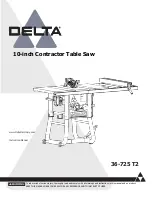 Delta 36-725 T2 Instruction Manual preview