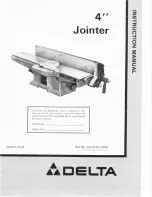 Delta 4'' Jointer Instruction Manual preview