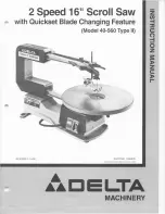 Delta 40-560 Type II Instruction Manual предпросмотр