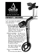 Preview for 1 page of Delta 4000 Owner'S Manual