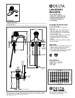 Preview for 1 page of Delta 542-MPU-DST Specification Sheet