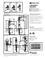 Предварительный просмотр 1 страницы Delta 554 Specification Sheet