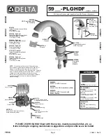 Preview for 1 page of Delta 59-PLGHDF Series Installation Instructions Manual