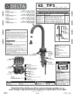 Delta 62 TP3 Series Installation And Setup Instructions предпросмотр