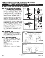 Предварительный просмотр 13 страницы Delta 62 TP3 Series Installation And Setup Instructions