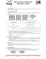 Preview for 2 page of Delta 7655 Operation Manual