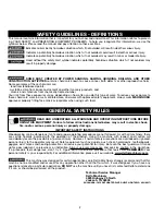 Preview for 2 page of Delta 8" VARIABLE SPEED GRINDER GR450 Instruction Manual