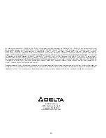 Preview for 40 page of Delta A15098 Instruction Manual