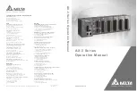 Предварительный просмотр 1 страницы Delta AX-3 Series Operation Manual