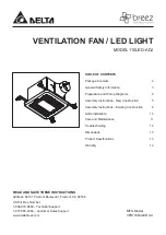 Preview for 1 page of Delta breez 110LED-ADJ Instructions Manual