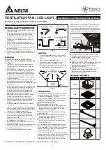 Delta Breez 150F Installation And Operating Instructions preview