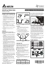 Preview for 1 page of Delta breez 70F-ELED Installation And Operating Instructions