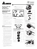 Preview for 1 page of Delta Breez GBR50L Installation And Operating Instructions