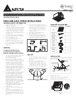 Preview for 1 page of Delta Breez Pro Pro200 Installation And Operating Instructions