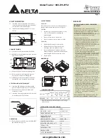 Preview for 2 page of Delta BreezGreenBuilder GBR80LED Installation And Operating Instructions