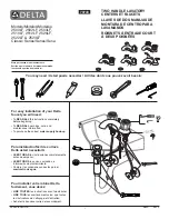 Delta Classic 2502LF Quick Start Manual предпросмотр