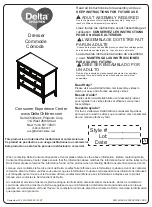 Preview for 1 page of Delta Classic 3 Drawer Dresser Manual