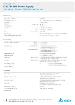 Предварительный просмотр 3 страницы Delta CliQ DRP024V060W1AA Technical Data Sheet