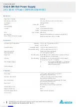 Предварительный просмотр 3 страницы Delta CliQ II DRP024V060W1B Technical Data Sheet