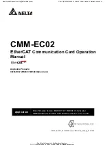 Delta CMM-EC02 Operation Manual предпросмотр