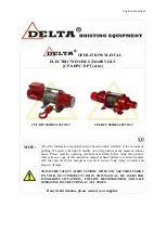 Delta CP.0.DPS Series Operation Manual предпросмотр