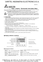 Delta CTA4000A Series Instruction Sheet preview