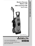 Delta D1600e Instruction Manual preview