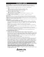 Preview for 60 page of Delta D2300B Instruction Manual