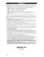 Предварительный просмотр 22 страницы Delta D2400H Instruction Manual