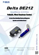 Delta DE212 GLOBAL Operation And Installation Manual preview