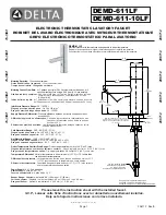 Delta DEMD-611-10LF Installation Instructions Manual preview